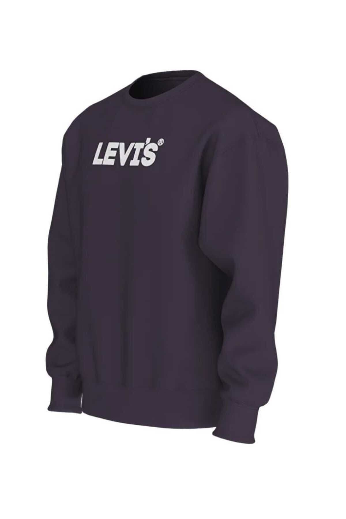 سویشرت لیوایز مردانه پنبه ای بنفش طرح دار Regular/رگولار Regular/رگولار Daily/روزانه | Levi’s 387120290 TR — تصویر ۲