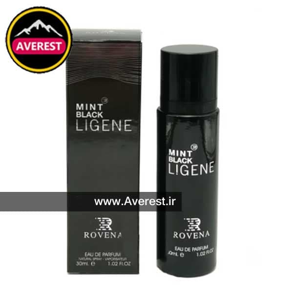 عطر ادکلن 30 میل مردانه روونا مدل مینت بلک لیجن رایحه مون بلان لجند Rovena Mint Black Ligene کد