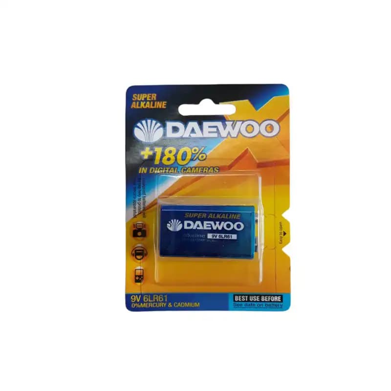باطری کتابی آلکالاین کارتی DAEWOO 9V