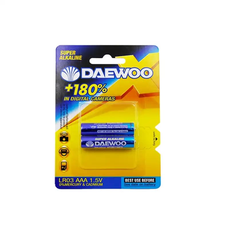 باطری نیم قلم آلکالاین DAEWOO