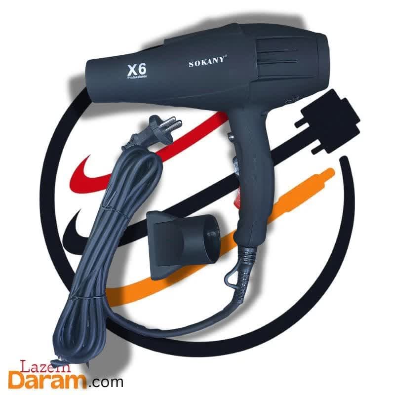 سشوار حرفه‌ای سوکانی مدل X6 توان 2200 وات (فناوری یونیک)