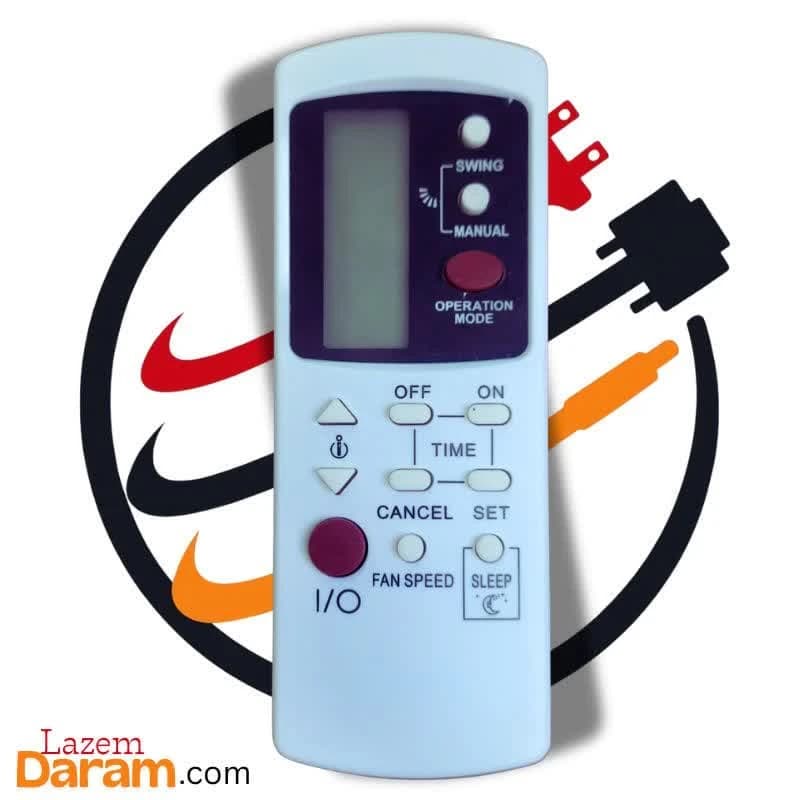 ریموت کنترل کولر گازی جنرال General مدل GZ-1002B-E3 (طرح دکمه گرد)