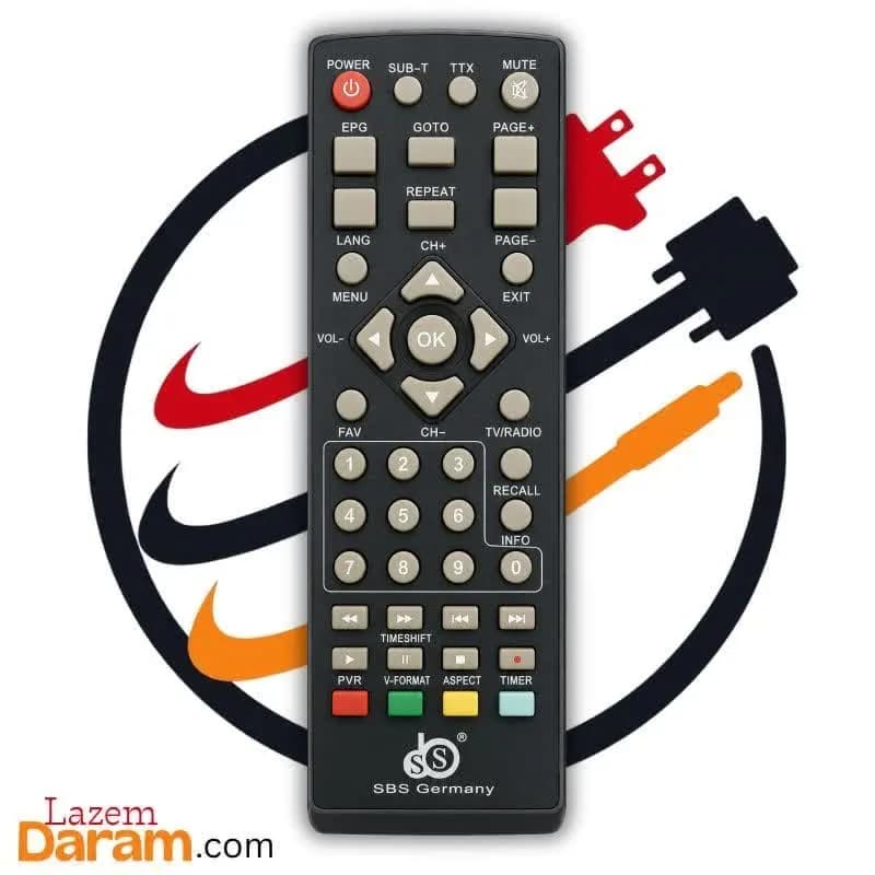 ریموت کنترل گیرنده دیجیتال اس‌بی‌اس (SBS Germany) مدل Premium
