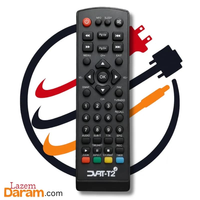 ریموت کنترل گیرنده دیجیتال دنای و مکسیدر طرح DVBT-T2