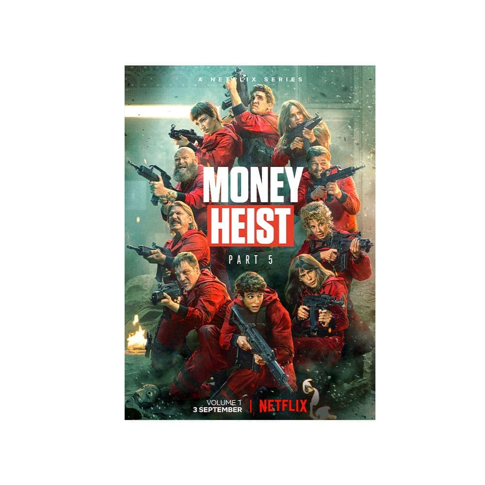 متال پوستر پیکد طرح خانه کاغذی یا سرقت پول Money Heist کد PCD-MB1095