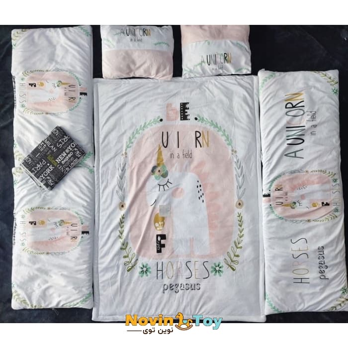 روتختی 7 تیکه مخملpegasus طرح اسب تک شاخ