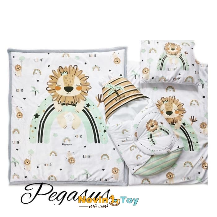 سرویس خواب چهارتیکه pegasus طرح شیر