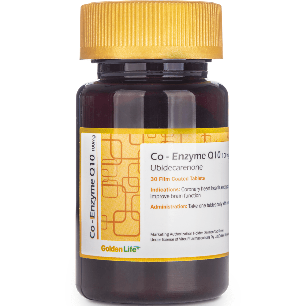 کوآنزیم کیوتن 100 میلی گرم Co-Enzyme Q10 (GoldenLife) — تصویر ۲