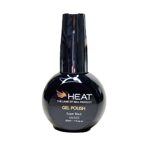 لاک ژل مشکی 30میل هیت HEAT