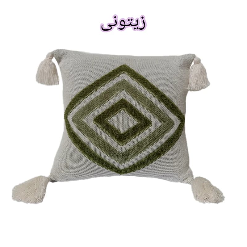 کاور کوسن مدل پانچدوزی سایز 40×40 سانتی متر — تصویر ۶