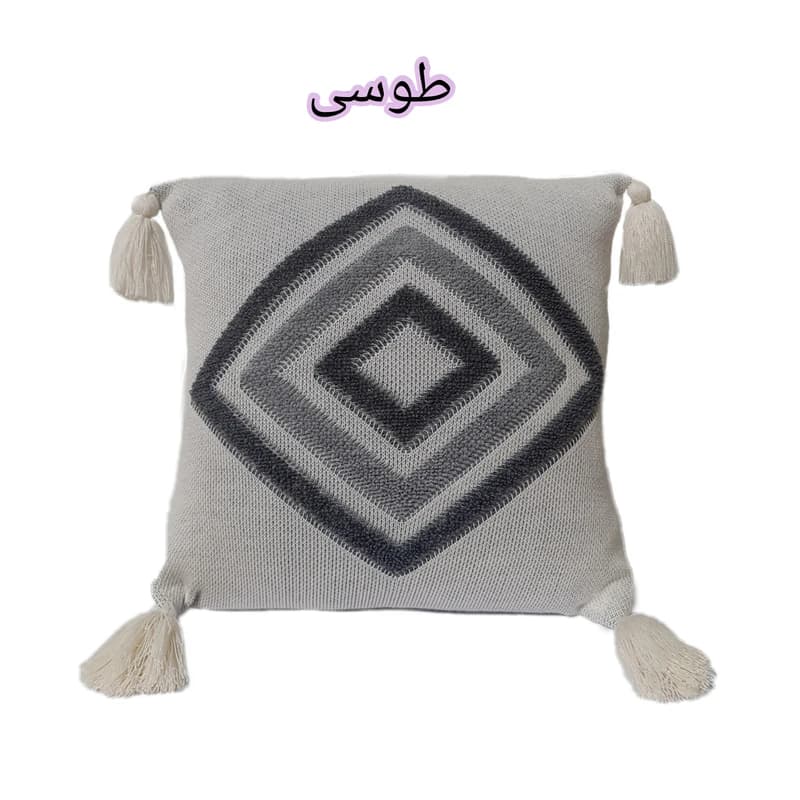 کاور کوسن مدل پانچدوزی سایز 40×40 سانتی متر — تصویر ۴