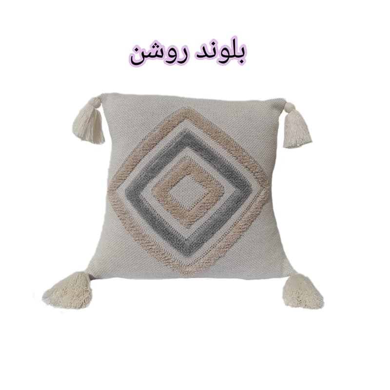 کاور کوسن مدل پانچدوزی سایز 40×40 سانتی متر — تصویر ۸