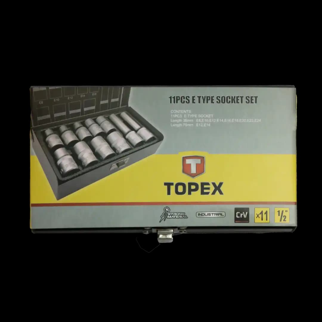جعبه بکس ستاره ای 11 پارچ نوع E تاپکس سری TOPEX PLUS — تصویر ۲