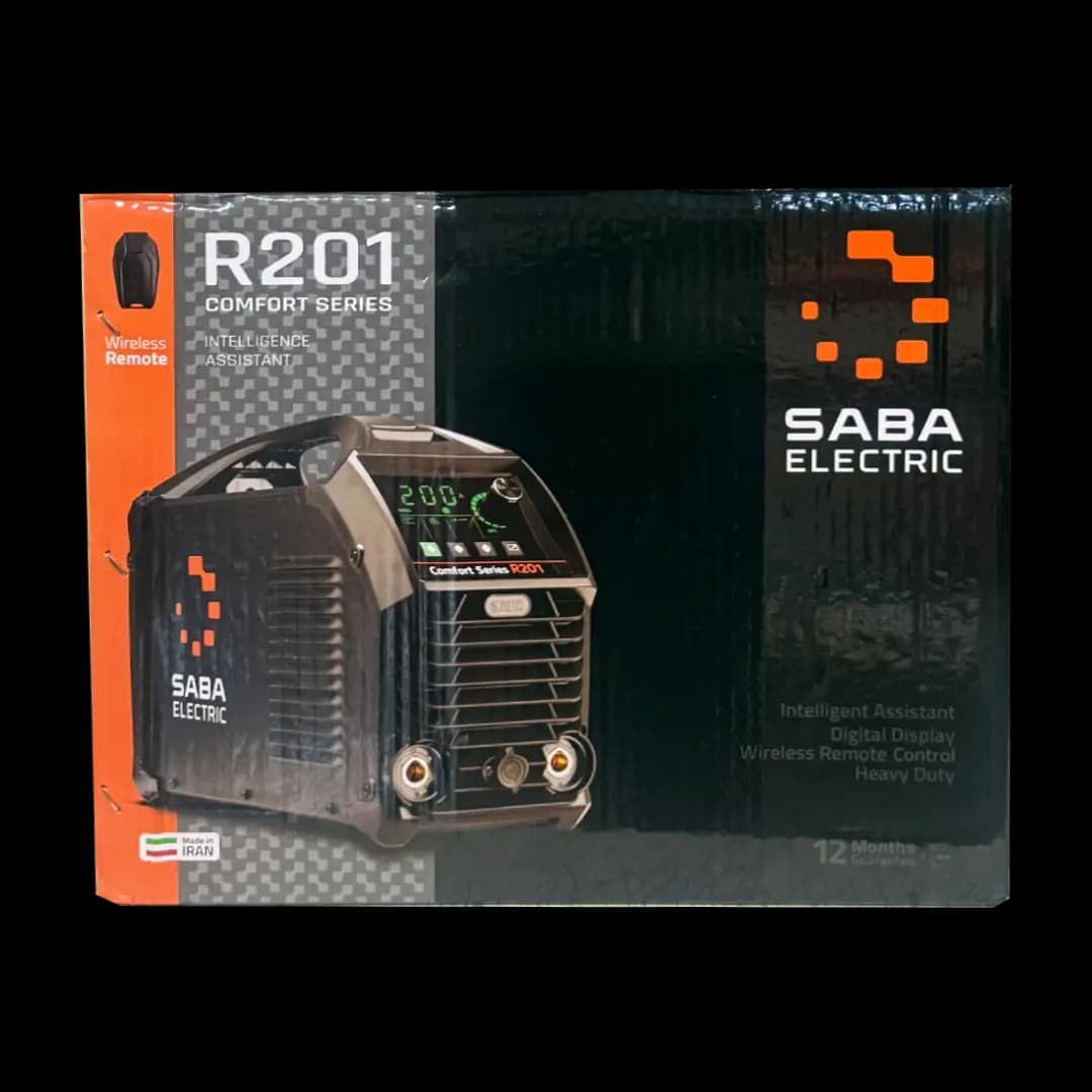دستگاه جوش اینورتر 200 آمپر صبا الکتریک مدل COMFORT SERIES R201 — تصویر ۲