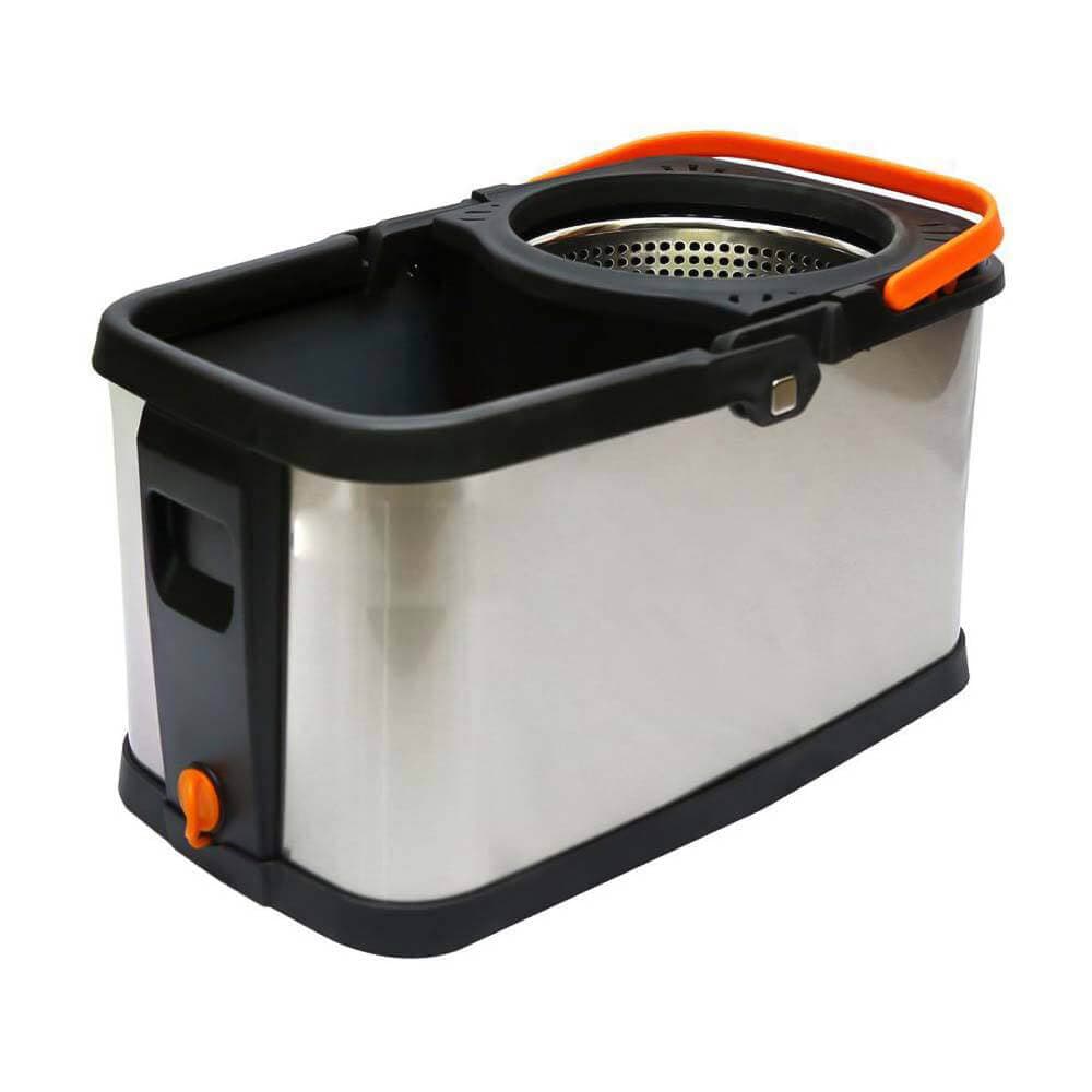 سطل و تی زمین شوی چرخشی استیل وارداتی 512ss Green — تصویر ۴