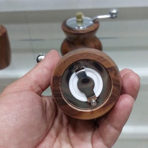 نمک ساب و فلفل ساب چوبی رنگ مشکی در روشن در سه سایز — تصویر ۳