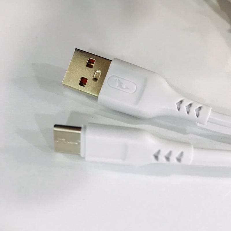 کابل فست شارژ دلفین مدل s61v میکرو کیفیت عالی – رنگ سفید و مشکی — تصویر ۳