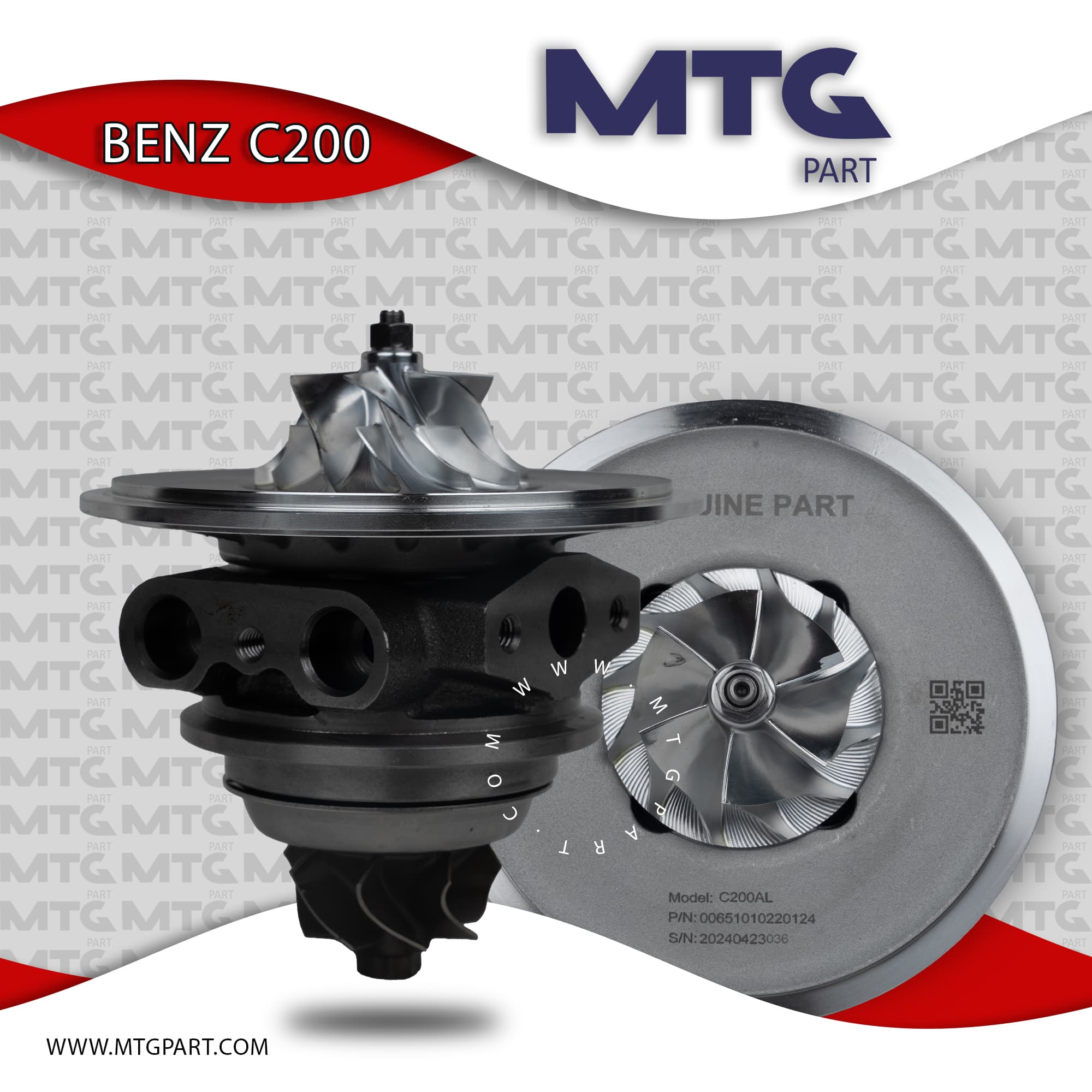 کارتریج توربو شارژ بنزسی 200 BENZ C (درجه 1)