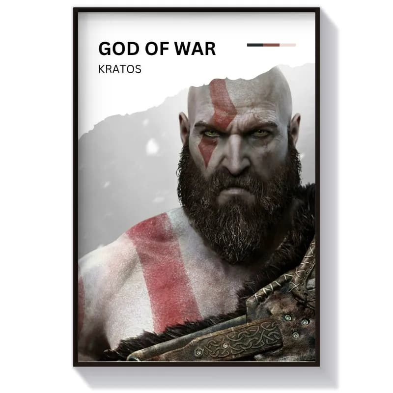تابلو گیمینگ طرح بازی God Of War