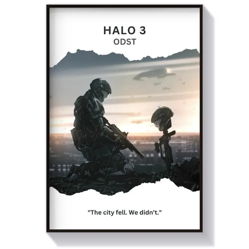 تابلو گیمینگ طرح بازی Halo 3 ODST