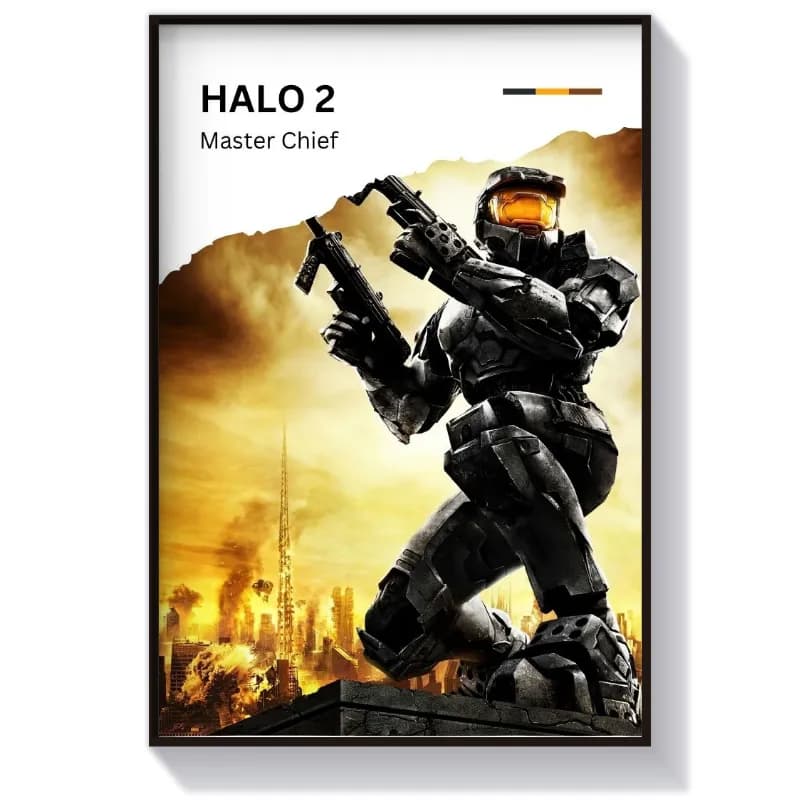 تابلو گیمینگ طرح بازی Halo 2