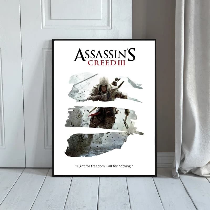تابلو گیمینگ طرح بازی Assassin’s Creed 3 — تصویر ۳