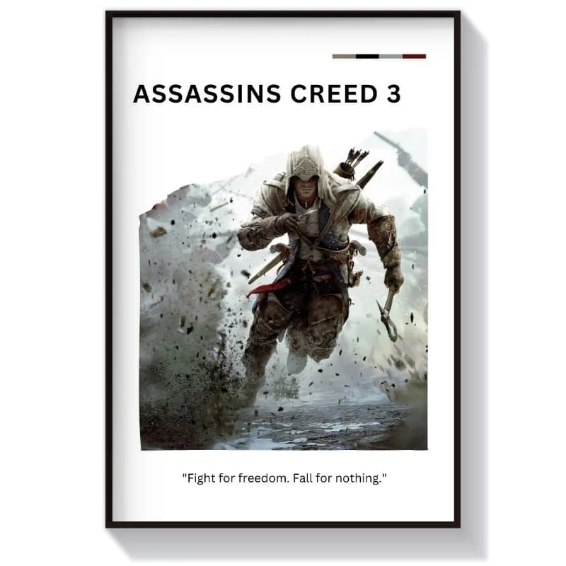 تابلو گیمینگ طرح بازی Assassin’s Creed 3 — تصویر ۶
