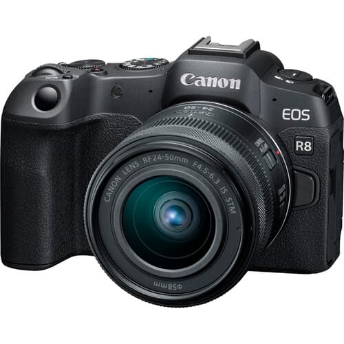دوربین بدون آینه Canon EOS R8 با لنز RF 24-50mm f/4.5-6.3 IS STM