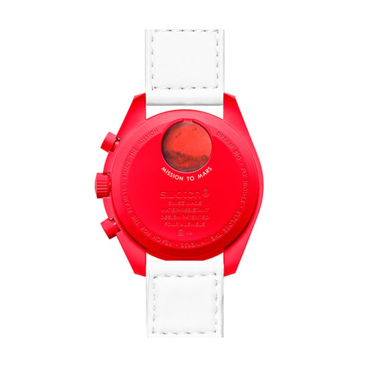 ساعت مچی زنانه/مردانه امگاسواچ OmegaSwatch مدل MISSION TO MARS SO33R100 — تصویر ۲