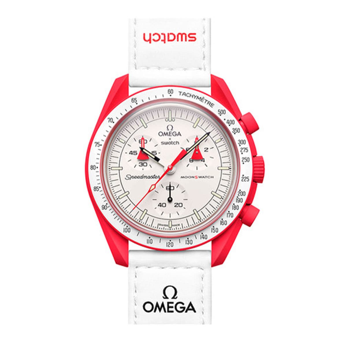 ساعت مچی زنانه/مردانه امگاسواچ OmegaSwatch مدل MISSION TO MARS SO33R100