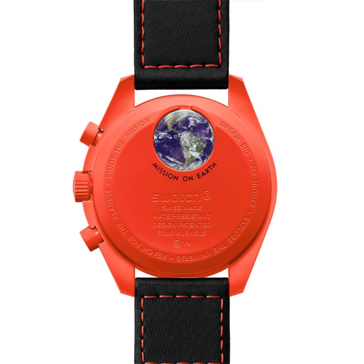 ساعت مچی زنانه/مردانه امگاسواچ OmegaSwatch مدل MISSION ON EARTH – LAVA SO33O100 — تصویر ۲