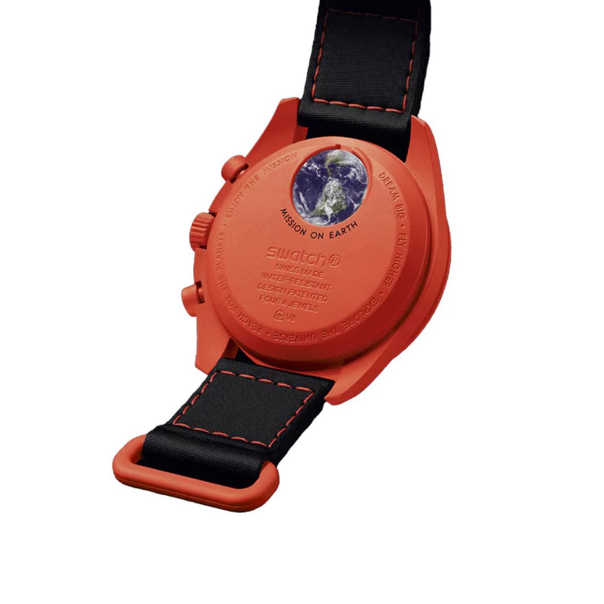 ساعت مچی زنانه/مردانه امگاسواچ OmegaSwatch مدل MISSION ON EARTH – LAVA SO33O100 — تصویر ۳