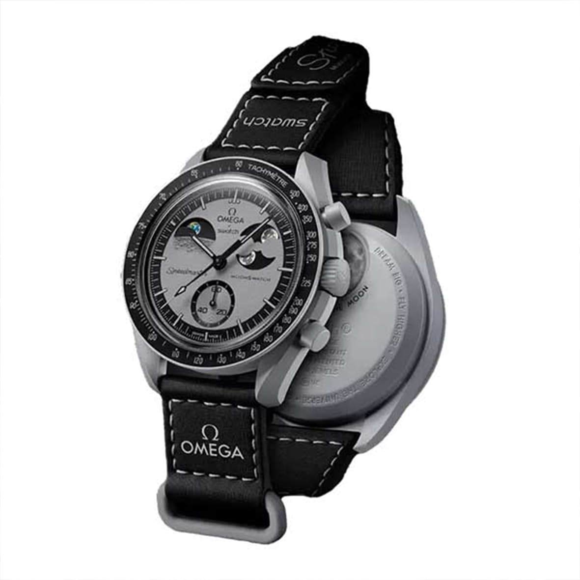 ساعت مچی زنانه/مردانه امگاسواچ OmegaSwatch مدل MISSION TO EARTHPHASE SO33M700 — تصویر ۳
