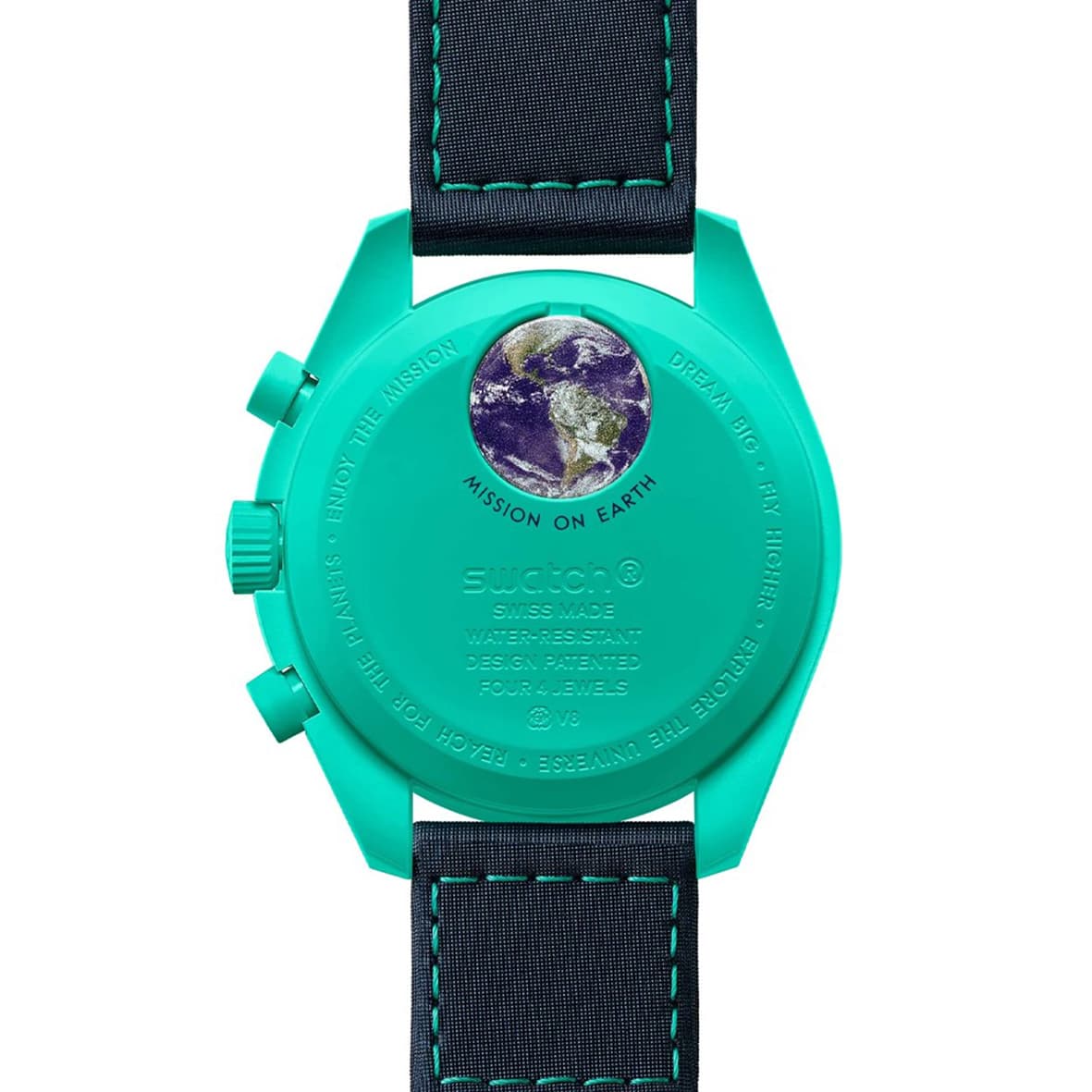 ساعت مچی زنانه/مردانه امگاسواچ OmegaSwatch مدل MISSION ON EARTH – POLAR LIGHTS SO33L103 — تصویر ۲