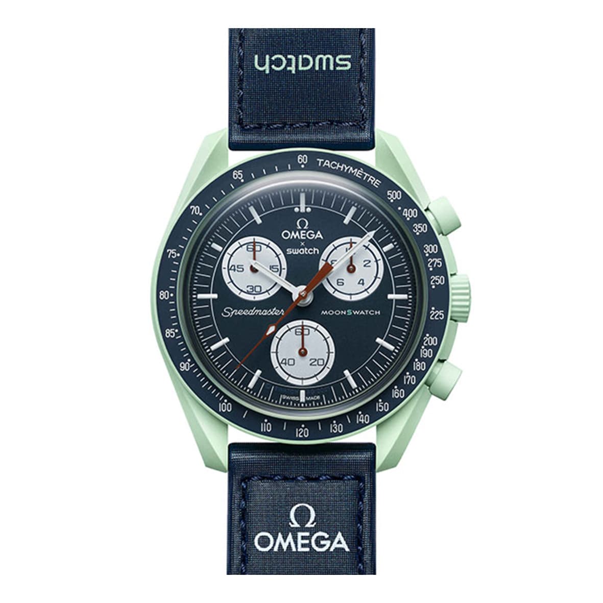 ساعت مچی زنانه/مردانه امگاسواچ OmegaSwatch مدل MISSION ON EARTH SO33G100