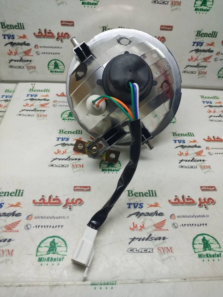 بلوری چراغ جلو کامل عقب موتور پاکشتی اسکوتر یاماها وینو — تصویر ۲