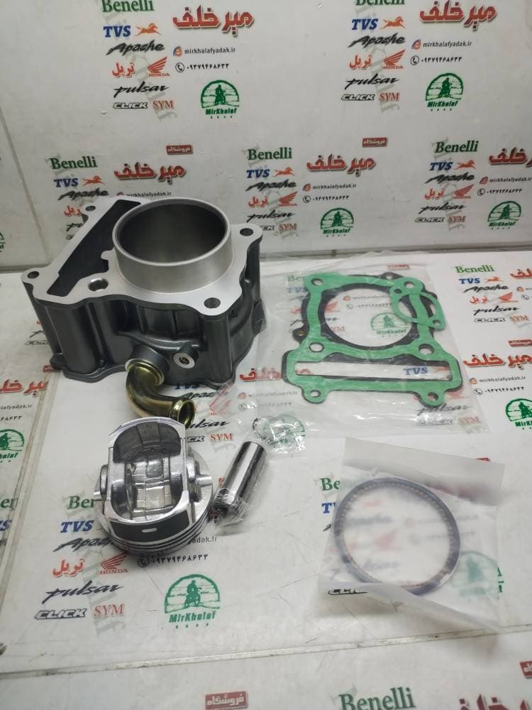 سیلندر همراه با رینگ و پیستون (پستان) موتور بنلی 180 (درجه 1) — تصویر ۲