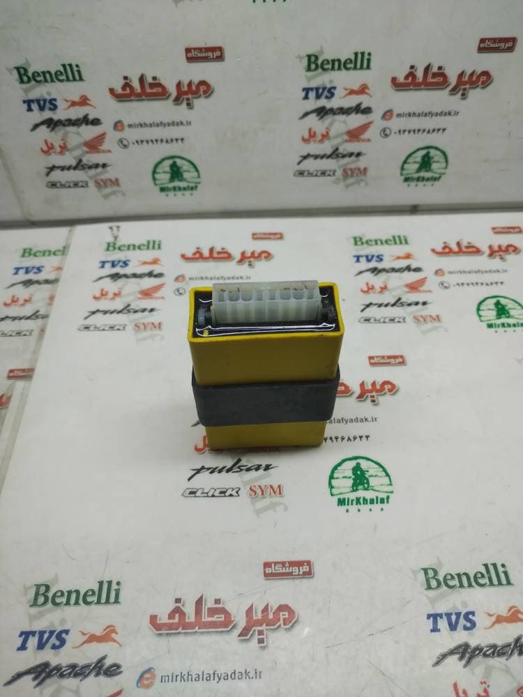 رله اتوماتیک استارت کنترل برق موتور اپاچی 200 اصلی (زرد) — تصویر ۲
