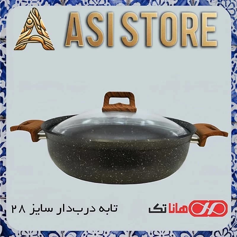 تابه گرانیت هانا تک سایز ۲۸ HANATAK — تصویر ۲