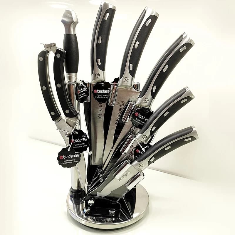 سرویس چاقو آشپزخانه 8 پارچه برادانتیا پلاس Bradantia Plus – کد 09