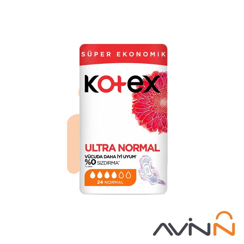 نوار بهداشتی کوتکس نرمال مدل Ultra Normal بسته 24 عددی — تصویر ۴