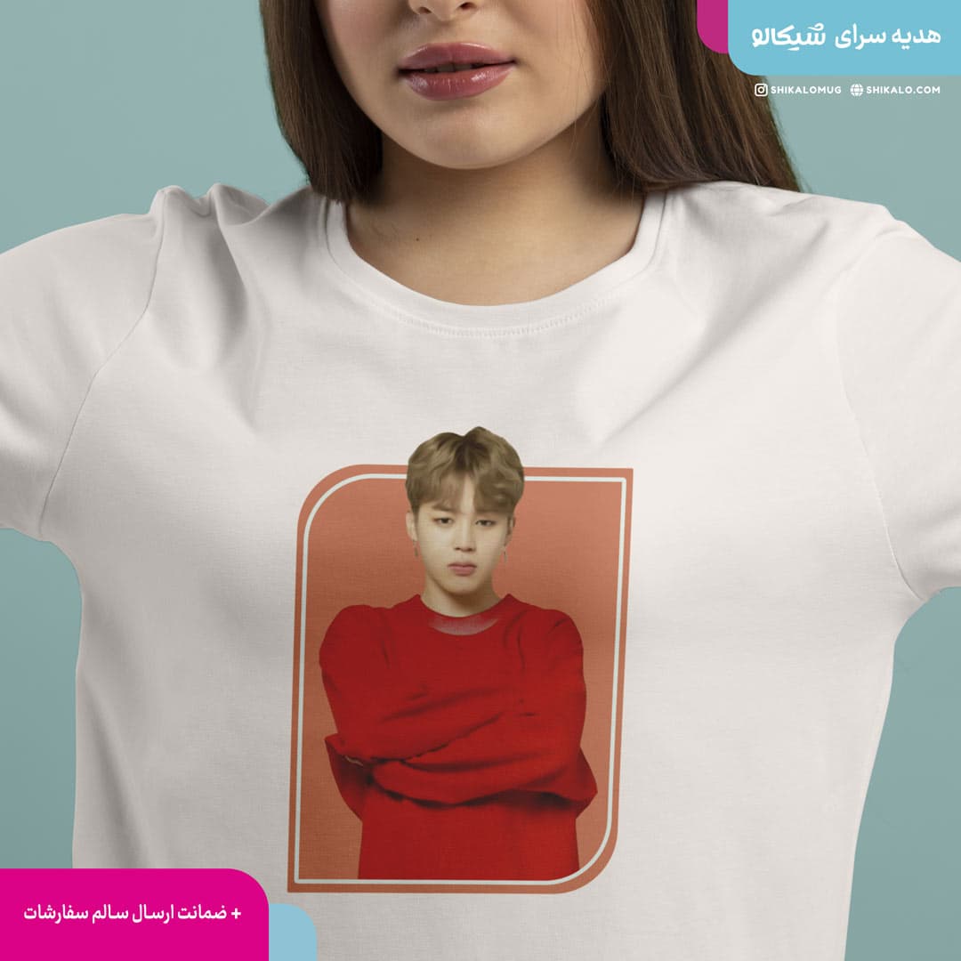 تیشرت طرح جیمین گروه بی تی اس — تصویر ۳