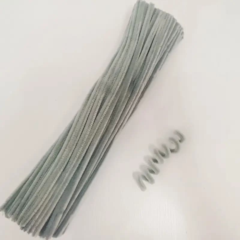 پیپ پاک کن مخملی طوسی (100عددی)