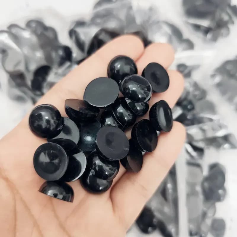 مروارید لپه ای مشکی خارجی 14میل(10جفتی)