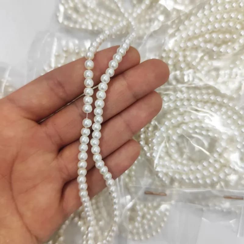 مروارید سنگی شیری سایز 4میل