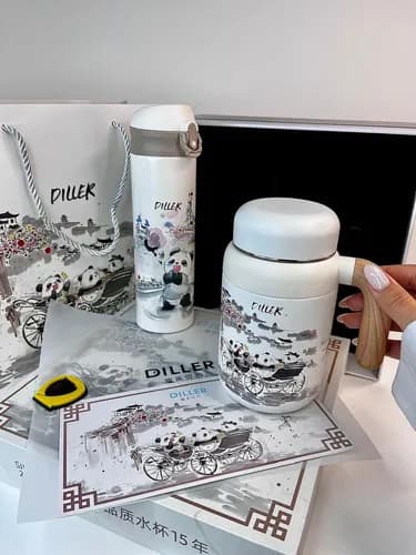 ست فلاسک و قمقمه کودک طرح پاندا Diller