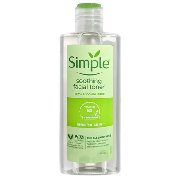 تونر سیمپل مدل SOOTHING مناسب انواع پوست حجم 185 میلی لیتر