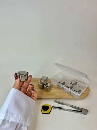 یخ استیل نقره ای 8 عددی