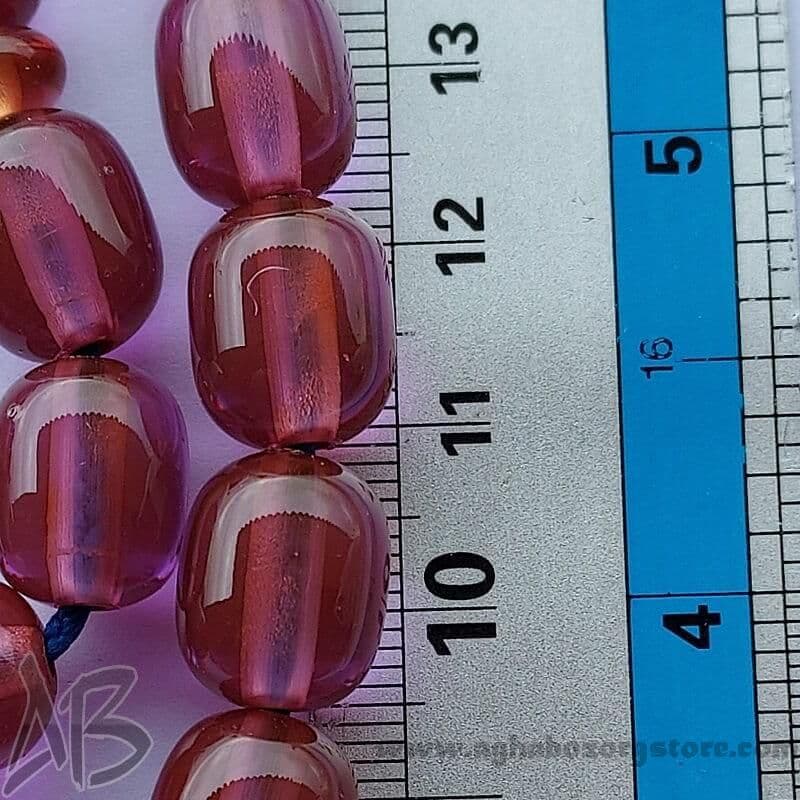 تسبیح سندلوس اصل بودار 33 دانه سوسنی شمش کمیاب تراش خربزهای کد 802 — تصویر ۲