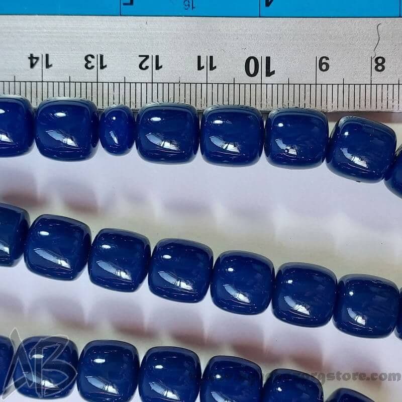 تسبیح سندلوس اصل 45 دانه کد 793 بودار استوانه ای آبی تیره آقابزرگ — تصویر ۶